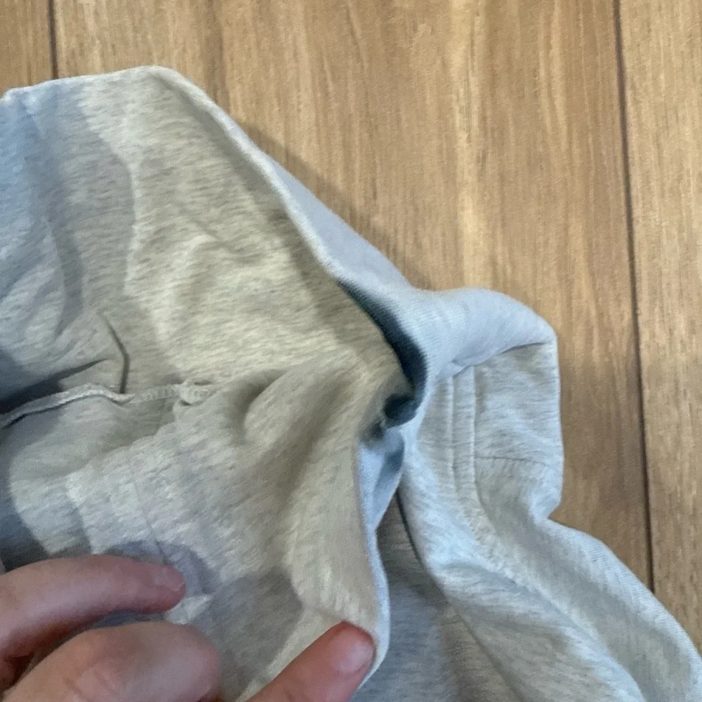 Women's Lululemon Gray Rest Day Pullover Sweatshirt Cowl Neck Sz 6 Flaws